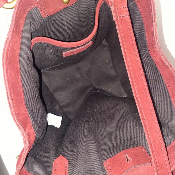 Madewell The Top-Handle Mini Bag Leather Purple Crossbody Shoulder - Picture 8 of 8